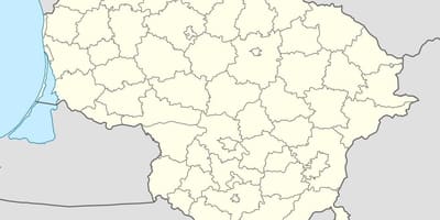 Карта Літвы вектар