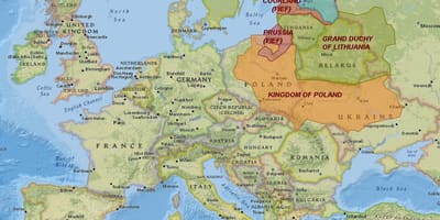 Карта гісторыя Літвы