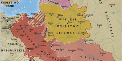 Карта Вялікага княства Літоўскага
